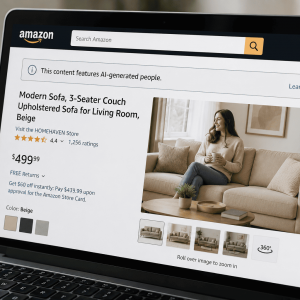 États-Unis : Amazon va étiqueter les publicités contenant des personnes générées par IA